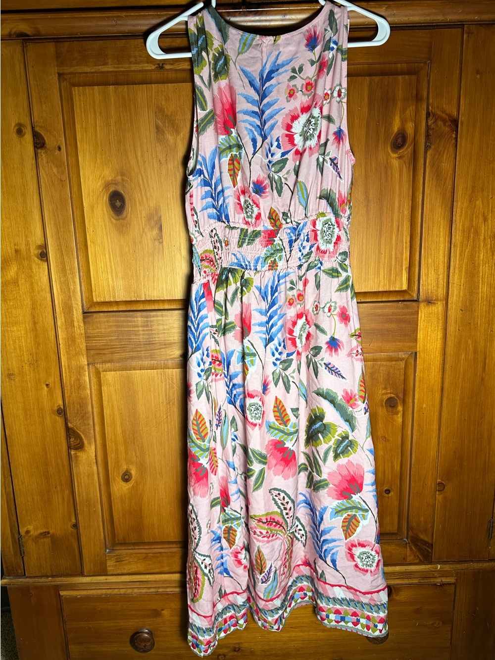 CHARLIE B Women’s Pink Floral Midi Dress